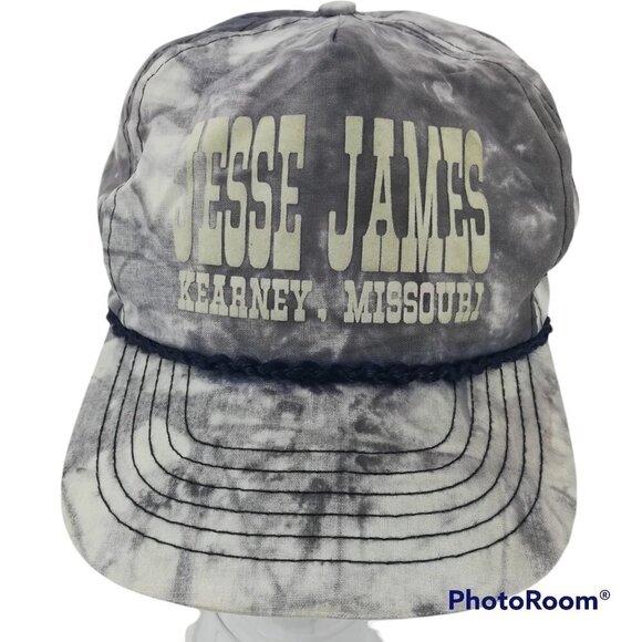 Vintage Jesse James Kearney Missouri Tie Dye Snap Back Baseball Cap One Size - Picture 1 of 11